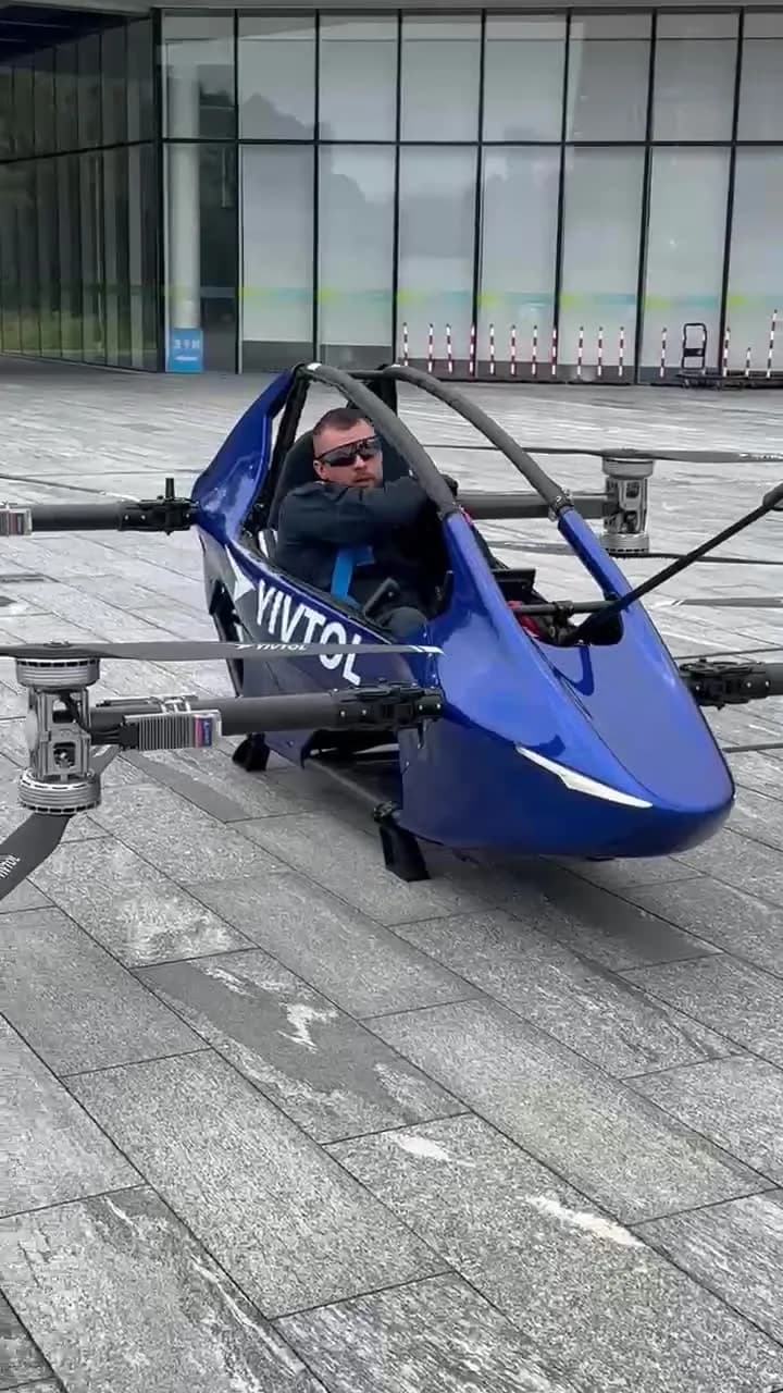 Aircraft shown in real YIVTOL supplier footage; exact model variant unverified