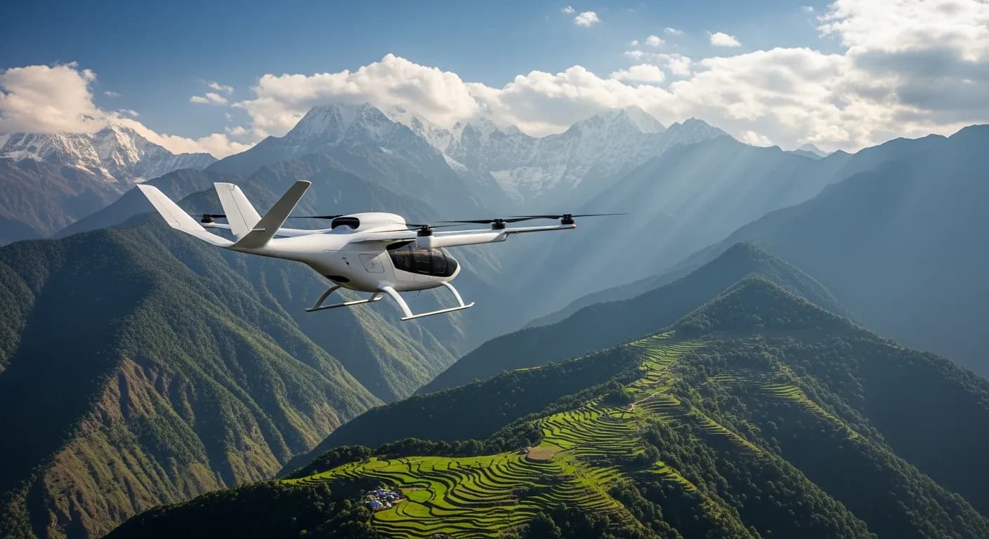 eVTOL Aircraft in Nepal: Kathmandu to Pokhara in 25 Minutes - eVTOL.Travel