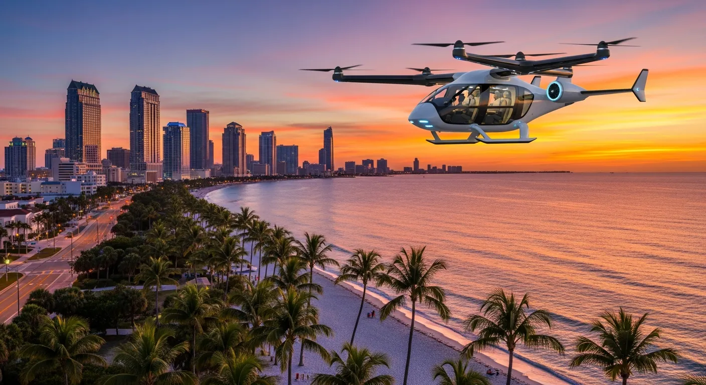 Florida Air Taxi: Tampa, Orlando, and Miami Lead the Sunshine State eVTOL Push