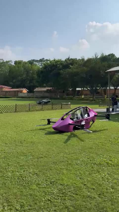 Supplier footage showing an aircraft on the grass at an experience centre
